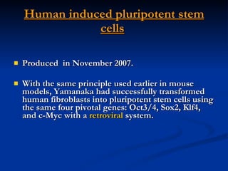 Induced pluripotent stem cells | PPT