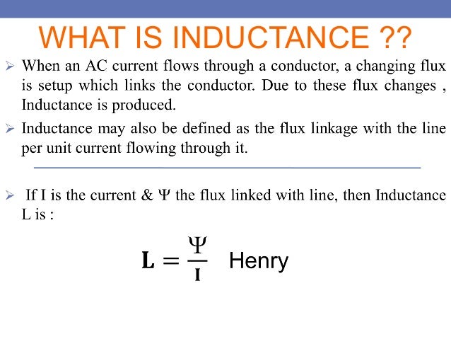 Inductance of a transmission lines