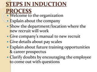 Server Induction Process Induction | PPTX
