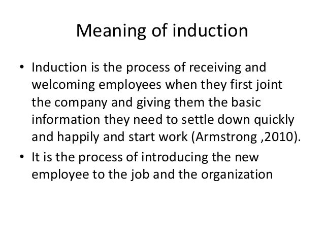 INDUCTION induction