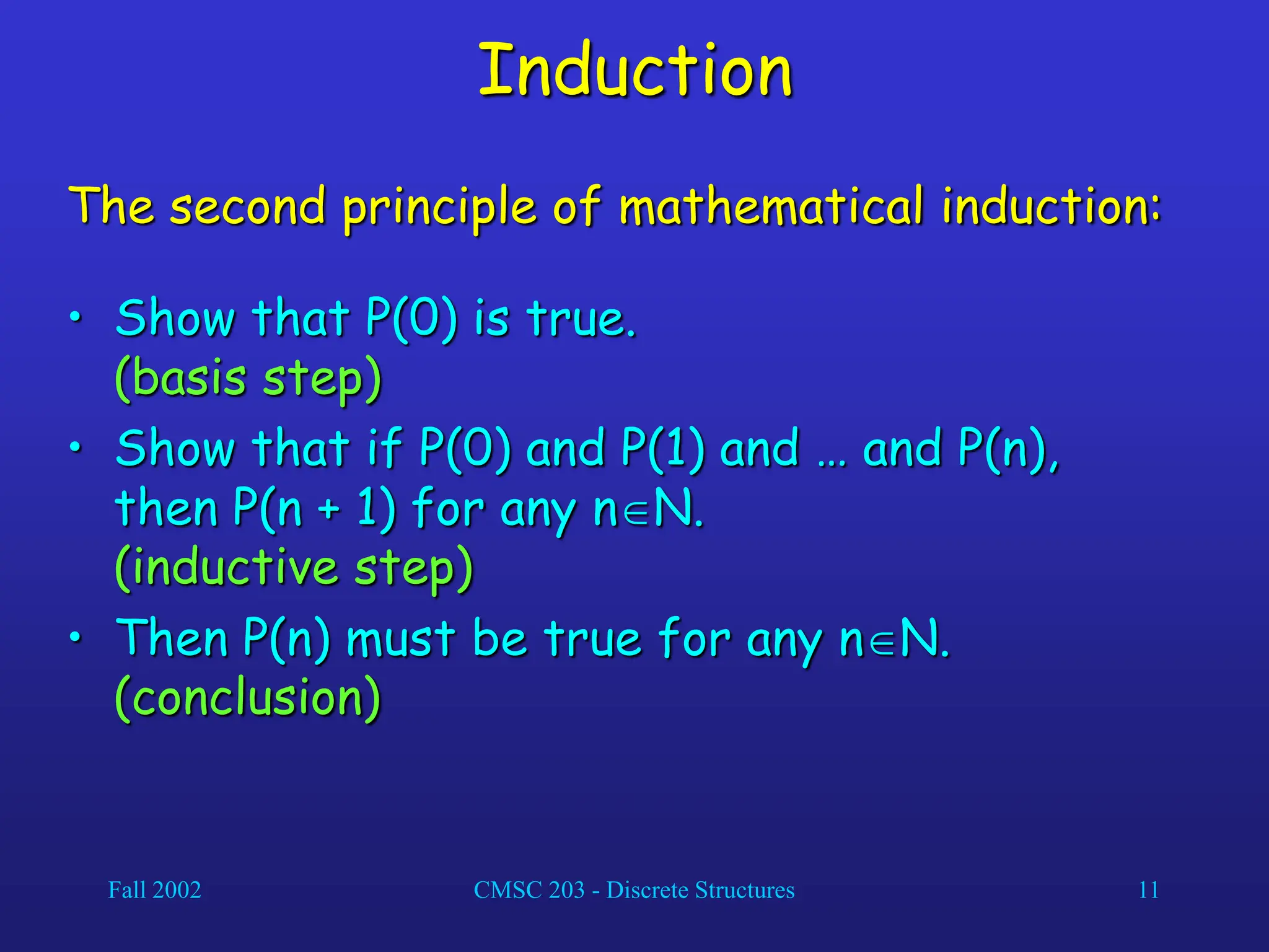 Introduction to mathematical induction ppt