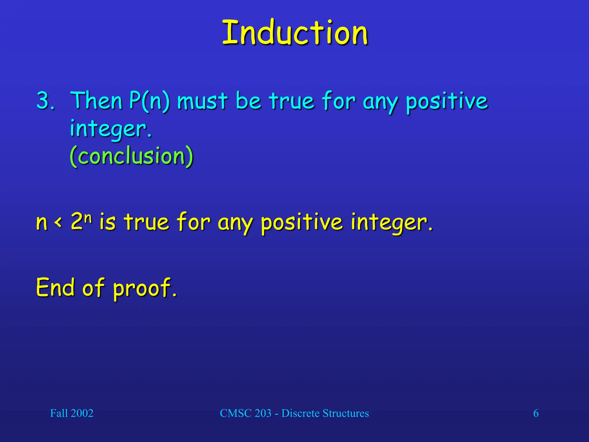 Introduction to mathematical induction ppt
