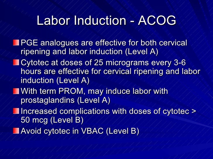 what is cytotec induction