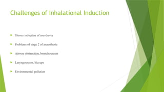 Inhalation Induction INDUCTION AGENTS IN ANAESTHESIA pharmacology.pptx