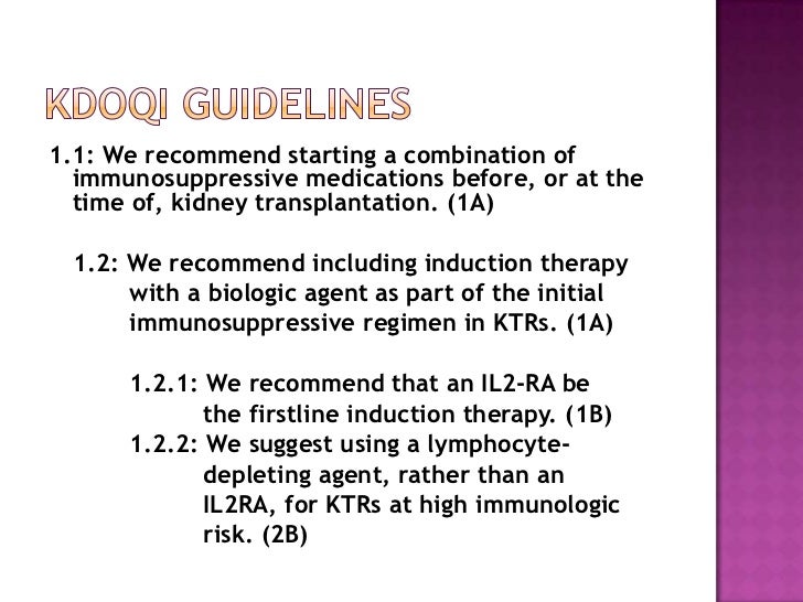 Induction agents in renal transplantation