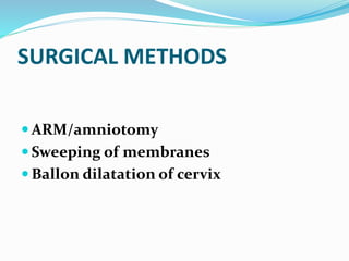 Arm Induction Induction and augmentation of labour | PPTX