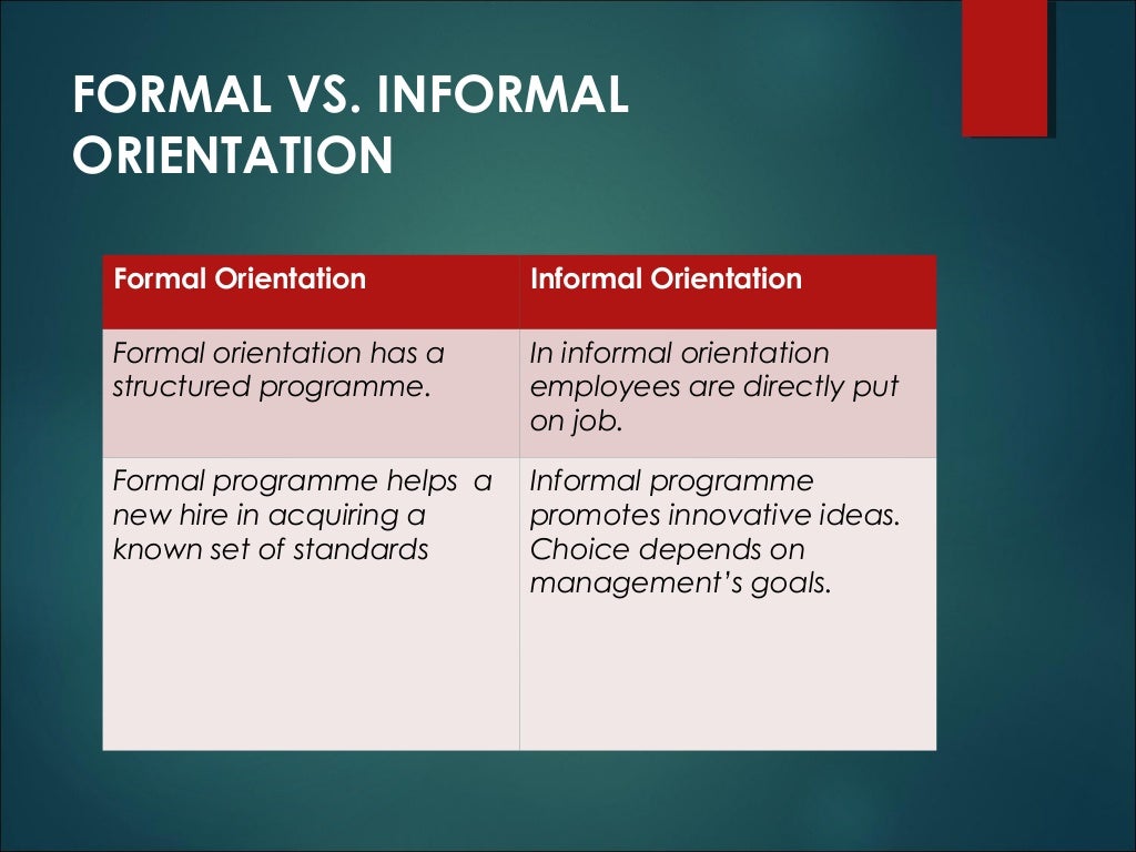Induction and orientation in HRM