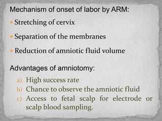 Arm Induction Induction, augmentation and trial of labor | PPTX
