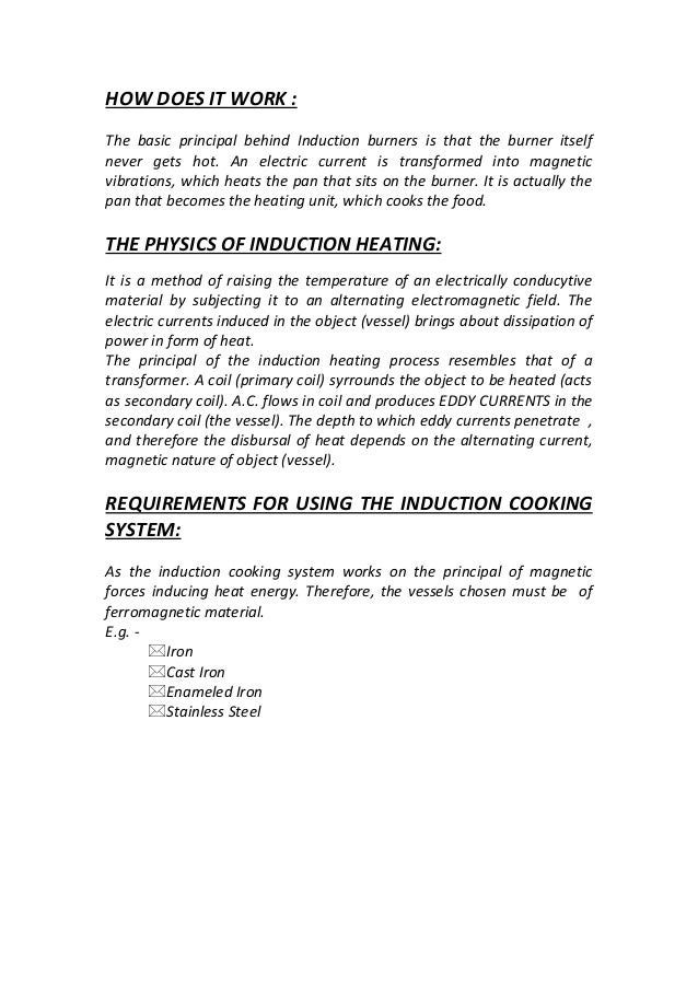 Induction Cooking