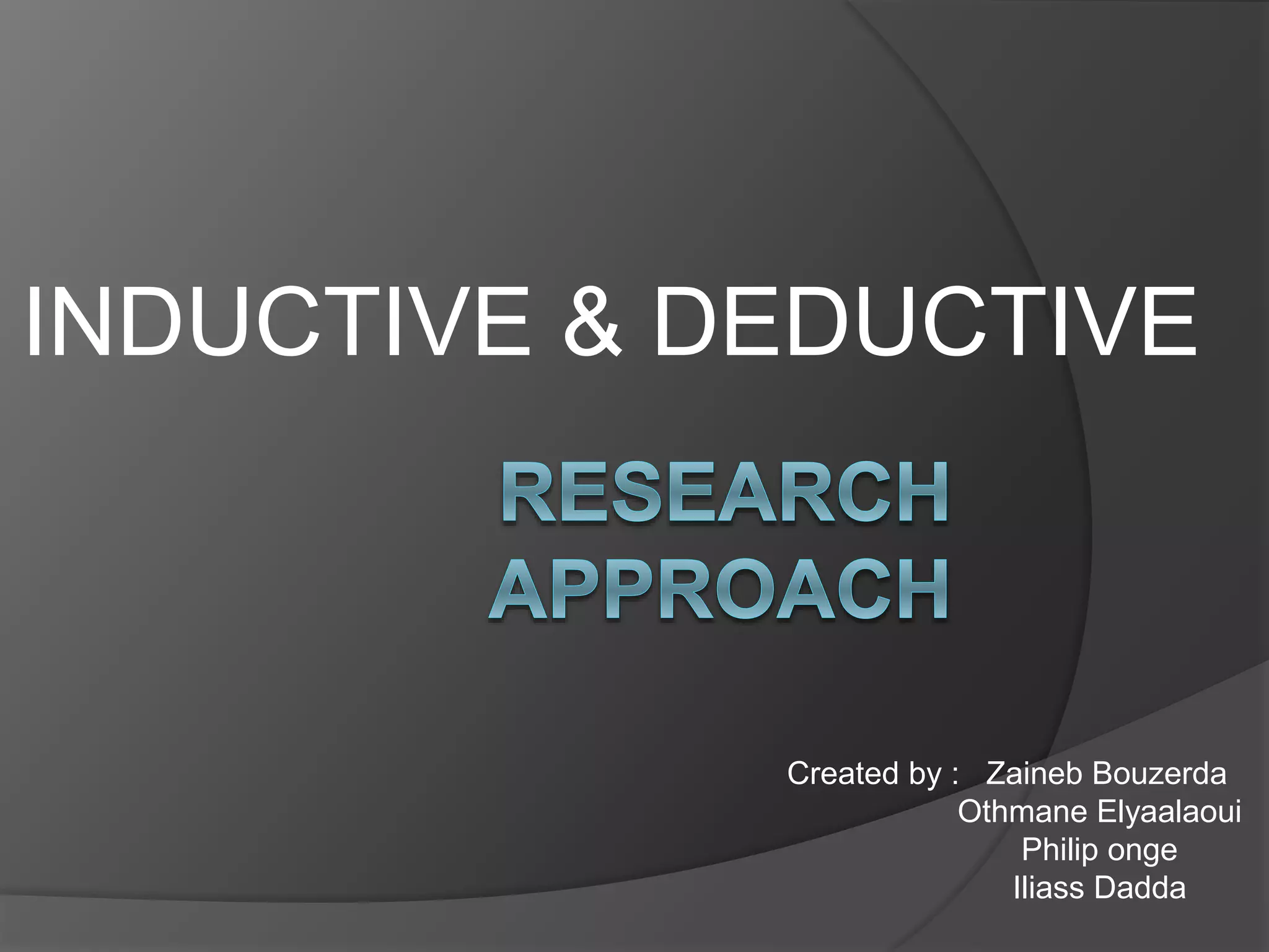 Induction & deduction | PPTX