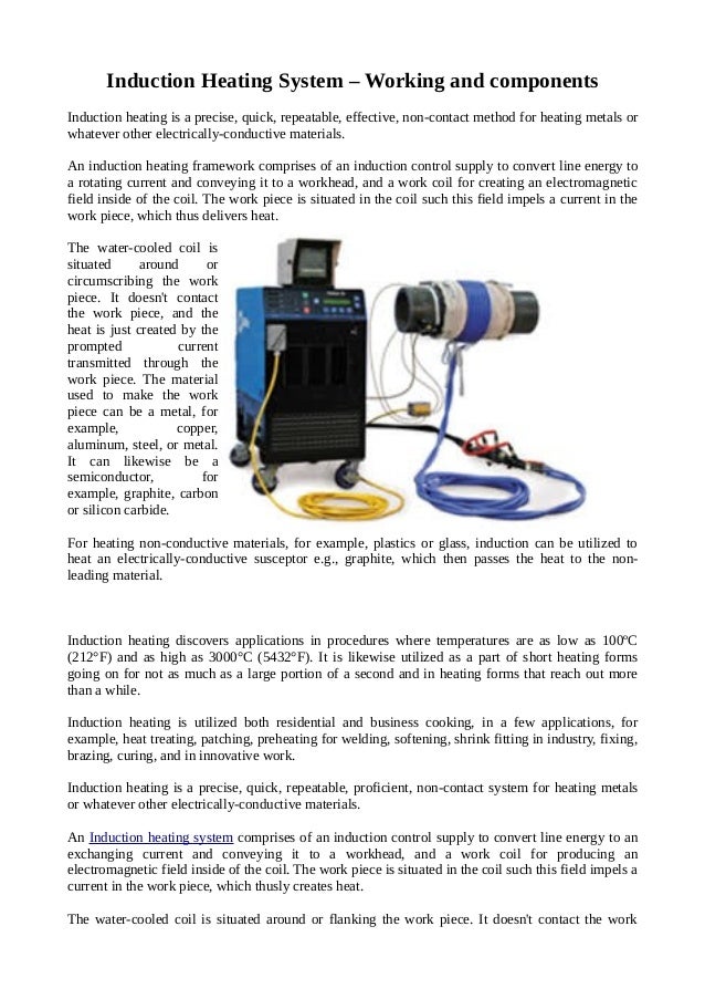 Induction heating system working and components