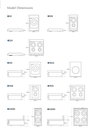 IH3 IH21
IH42
SLI3 SLI3W
SLI21
OE7013 OE7014
SLI42
Model Dimensions
 
