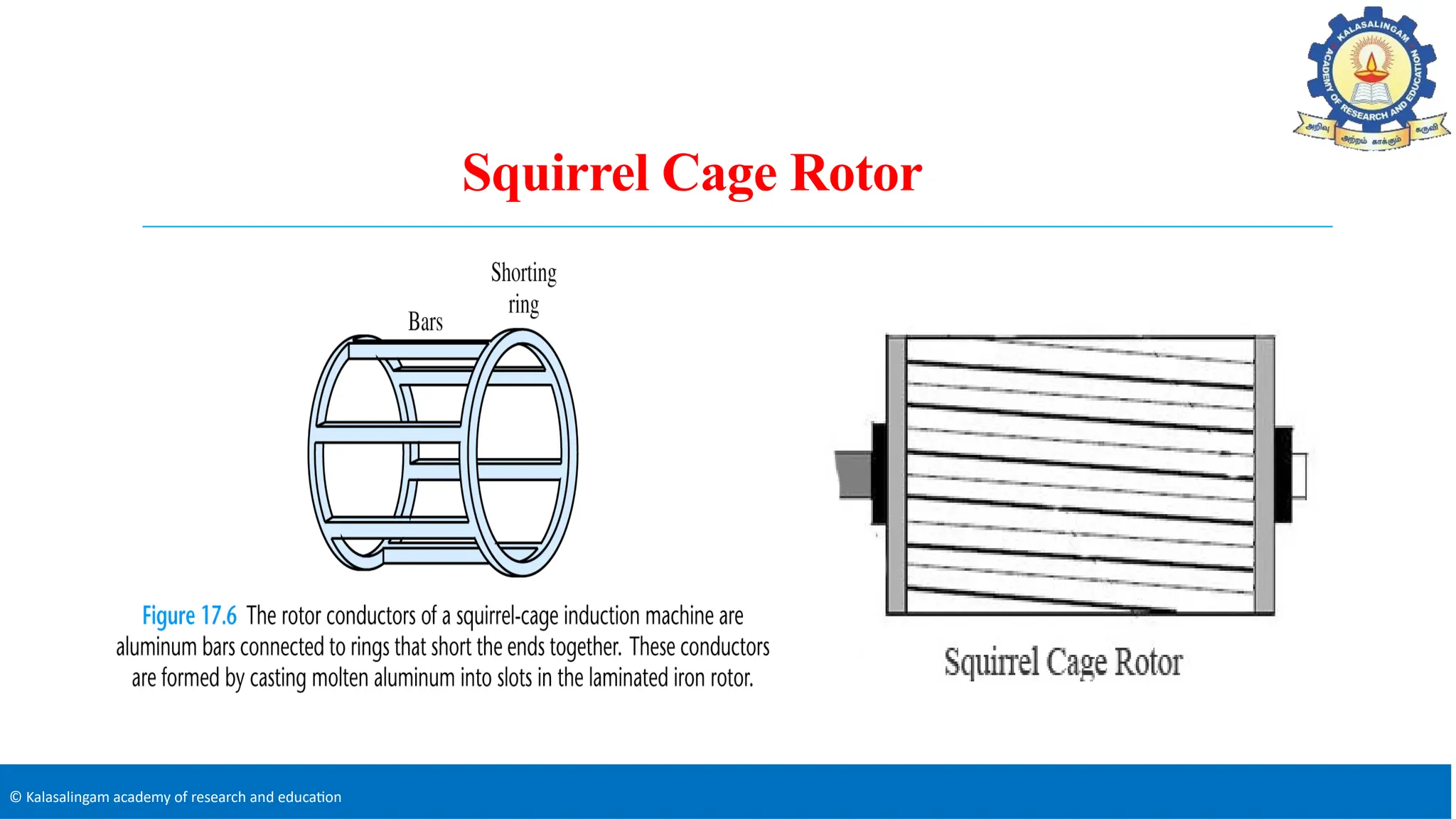 © Kalasalingam academy of research and education
Squirrel Cage Rotor
 