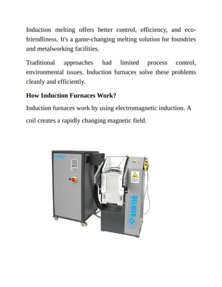 induction melting furnace & metal casting | PDF