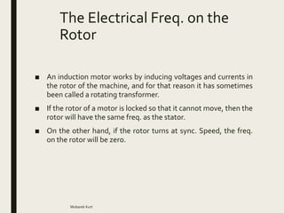 Electrical Power Systems Induction motor | PPTX