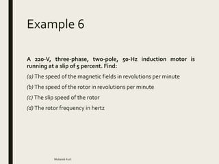 Electrical Power Systems Induction motor | PPTX