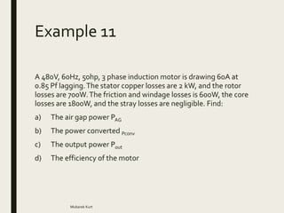 Electrical Power Systems Induction motor | PPTX
