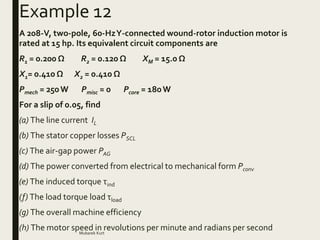 Electrical Power Systems Induction motor | PPTX