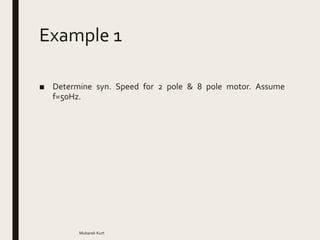 Electrical Power Systems Induction motor | PPTX
