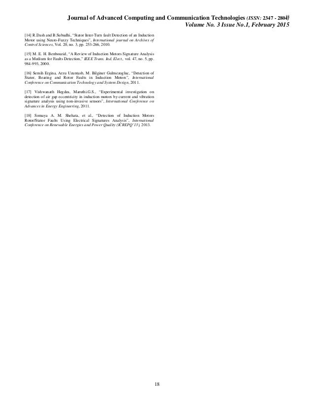 Dissertation of fault detection in induction motor using neural network
