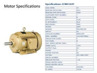 Motor Specifications
 