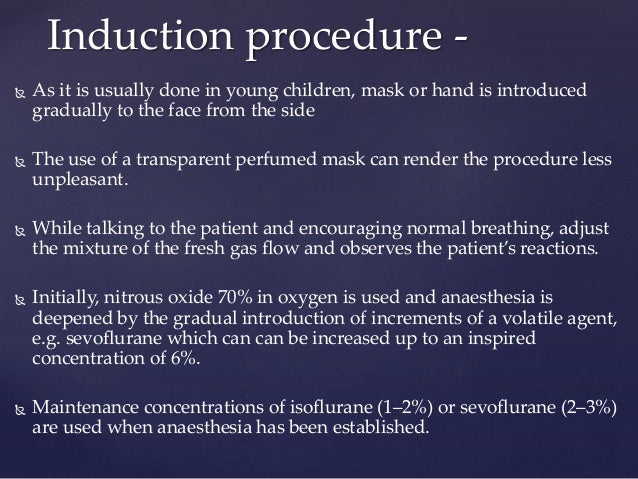 Inhalation Induction Inhalational Induction : (PDF) Inhalation induction of anaesthesia – YBSVOC