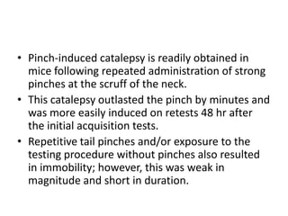 Induction of catalepsy in mice | PPTX