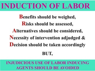 An update INDUCTION OF LABOR : WHO, WHEN, HOW ,WHERE & OUTCOME? | PPTX