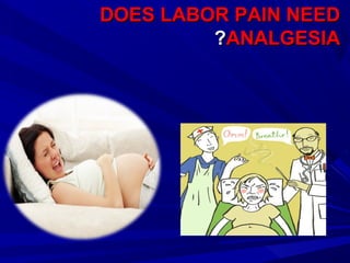 Types of pain relief in labourTypes of pain relief in labour
Non-pharmacological:Non-pharmacological:
Relaxation.Relaxatio...