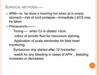 Arm Induction Induction of labour | PPTX