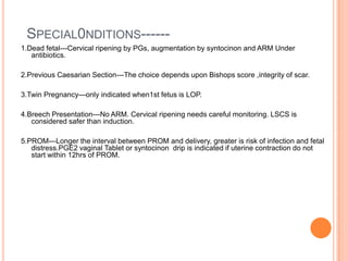 Arm Induction Induction of labour | PPTX
