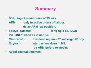 Arm Induction Induction of labour | PPT