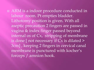 Arm Induction Induction of labour | PPTX