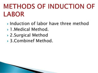 Induction of labour | PPT