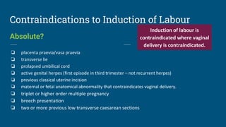 Classical Incision Labour Induction of labour and prolonged pregnancy | PDF