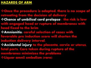 Arm Induction Induction of labour ppt | PPTX