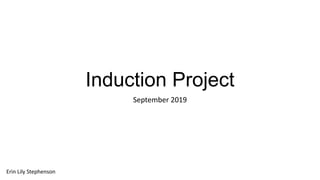Induction Project
September 2019
Erin Lily Stephenson
 