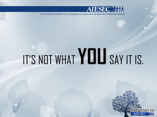 IT’S NOT WHAT  YOU   SAY IT IS. 