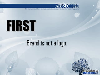 FIRST Brand is not a logo. 