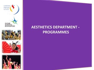 AESTHETICS DEPARTMENT -  PROGRAMMES 