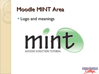 Moodle MINT Area Logo and meanings