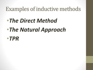 Inductive Method Means Inductive | PPTX
