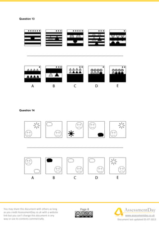 Inductive Reasoning Test 1 | PDF