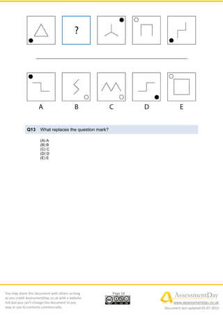 Inductive Reasoning Test 2 | PDF