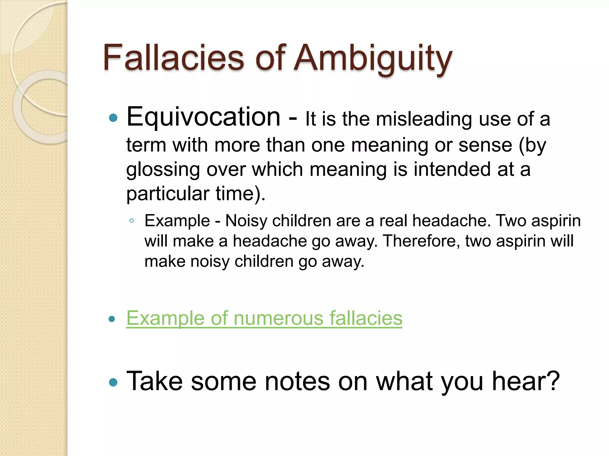 Inductive, Deductive, and Fallacies | PPTX
