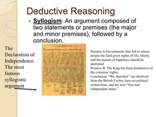 syllogism declaration of independence