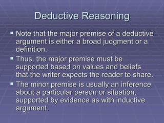 Inductive and deductive reasoning | PPT