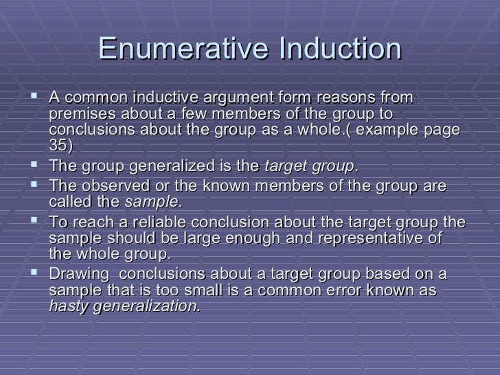 Inductive and deductive reasoning