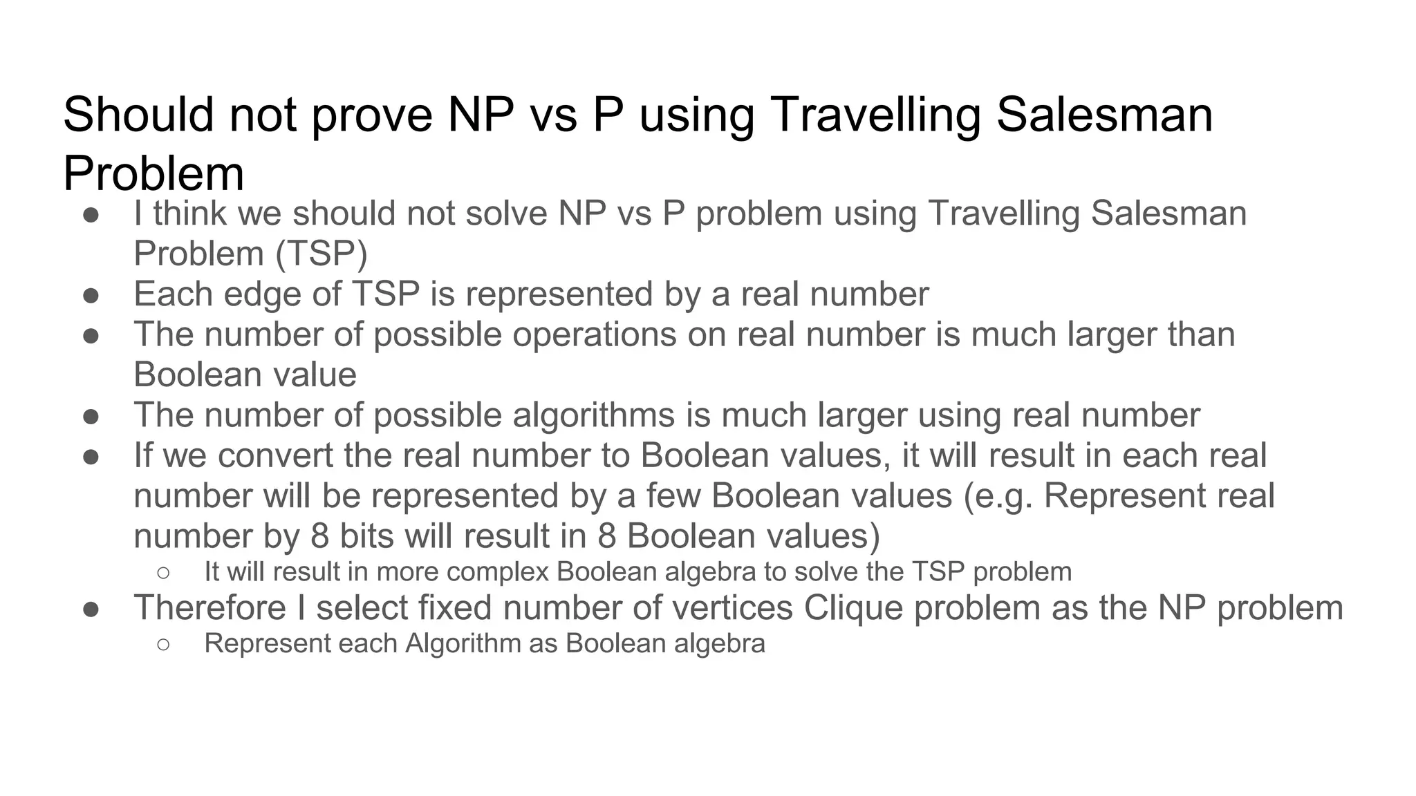 Use Inductive or Deductive Logic to solve NP vs P? | PPT