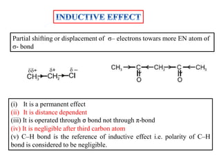 Inductive effect pptx | PDF | Chemistry | Science